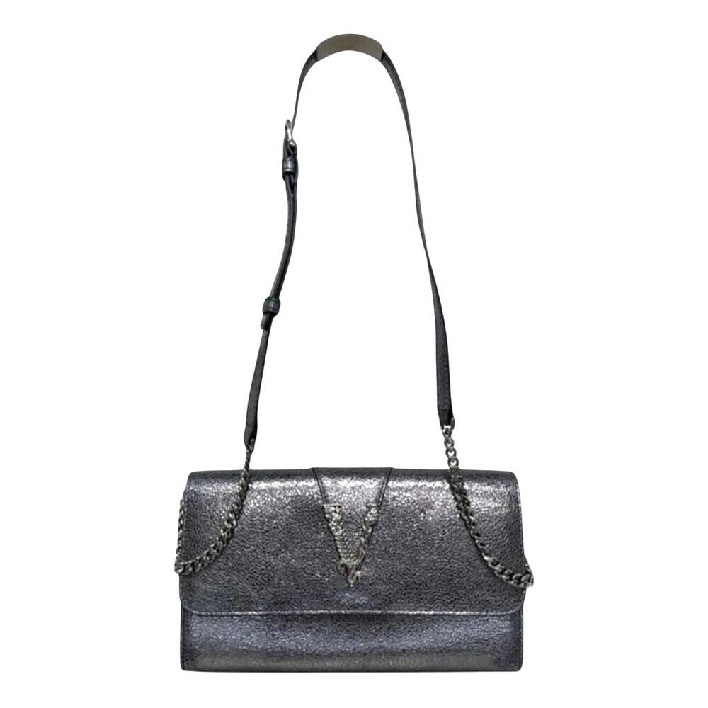 Versace Metallic Leather Virtus Bag – Gunmetal Hardware – NWT with Dust Bag - Picture 9 of 16
